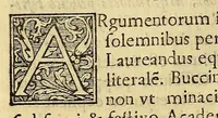 An illustration from Hypomnema apologeticum pro regali Academia Limensi in Lipsianam periodum. : Ad Limensem regium senatum: regios iudices: conscriptos senatores. Accedunt dissertatiunculae gymnasticæ palæstricæ, canonico-legales, aut promiscuæ: partim extemporaneæ, expolitæ, & vtiles; ceu res ipsa ostendet. Authore D.D. Didaco de Leon Pinelo .. (1648)