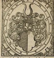 An illustration from Hypotyposis arcivm, palatiorum, librorum, pyramidum, obeliscorum, cipporum, molarum, fontium, monumentorum & epitaphiorum, ab illustri & strenuo viro Henrico Ranzovio, prorege & equite Holsato, conditorum : cum nonnullis eorum ectypis ligneis, & in fine additis epigrammatibus (1591)