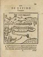 Picture 6 of 9 from Hypotyposis arcivm, palatiorum, librorum, pyramidum, obeliscorum, cipporum, molarum, fontium, monumentorum & epitaphiorum, ab illustri & strenuo viro Henrico Ranzovio, prorege & equite Holsato, conditorum : cum nonnullis eorum ectypis ligneis, & in fine additis epigrammatibus (1591), leaf 75