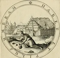 An illustration from Iacobi â Bruck Angermundt cogn. Sil. Emblemata moralia & bellica : nunc recens in lucem edita (1615)