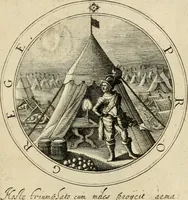 An illustration from Iacobi â Bruck Angermundt cogn. Sil. Emblemata moralia & bellica : nunc recens in lucem edita (1615)