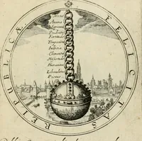 An illustration from Iacobi â Bruck Angermundt cogn. Sil. Emblemata moralia & bellica : nunc recens in lucem edita (1615)