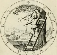An illustration from Iacobi â Bruck Angermundt cogn. Sil. Emblemata moralia & bellica : nunc recens in lucem edita (1615)