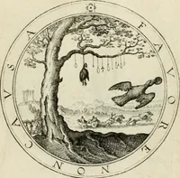 An illustration from Iacobi â Bruck Angermundt cogn. Sil. Emblemata moralia & bellica : nunc recens in lucem edita (1615)