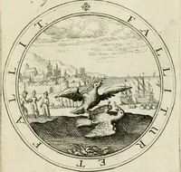 An illustration from Iacobi â Bruck Angermundt cogn. Sil. Emblemata moralia & bellica : nunc recens in lucem edita (1615)