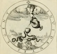 An illustration from Iacobi â Bruck Angermundt cogn. Sil. Emblemata moralia & bellica : nunc recens in lucem edita (1615)
