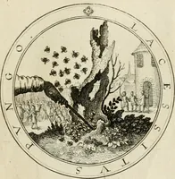 An illustration from Iacobi â Bruck Angermundt cogn. Sil. Emblemata moralia & bellica : nunc recens in lucem edita (1615)