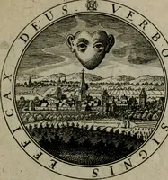 An illustration from Iacobi Bornitii I.C. Emblematum sacrorum et civilium miscellaneorum : sylloge prior [-posterior] (1659)