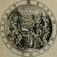 An illustration from Iacobi Bornitii I.C. Emblematum sacrorum et civilium miscellaneorum : sylloge prior [-posterior] (1659)