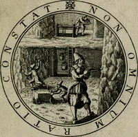 An illustration from Iacobi Bornitii I.C. Emblematum sacrorum et civilium miscellaneorum : sylloge prior [-posterior] (1659)