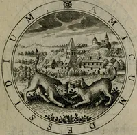 An illustration from Iacobi Bornitii I.C. Emblematum sacrorum et civilium miscellaneorum : sylloge prior [-posterior] (1659)