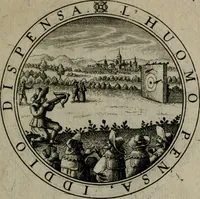 An illustration from Iacobi Bornitii I.C. Emblematum sacrorum et civilium miscellaneorum : sylloge prior [-posterior] (1659)