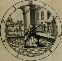 An illustration from Iacobi Bornitii I.C. Emblematum sacrorum et civilium miscellaneorum : sylloge prior [-posterior] (1659)