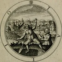 An illustration from Iacobi Bornitii I.C. Emblematum sacrorum et civilium miscellaneorum : sylloge prior [-posterior] (1659)