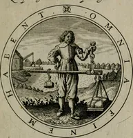 An illustration from Iacobi Bornitii I.C. Emblematum sacrorum et civilium miscellaneorum : sylloge prior [-posterior] (1659)