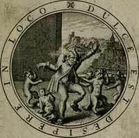 An illustration from Iacobi Bornitii I.C. Emblematum sacrorum et civilium miscellaneorum : sylloge prior [-posterior] (1659)