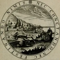 An illustration from Iacobi Bornitii I.C. Emblematum sacrorum et civilium miscellaneorum : sylloge prior [-posterior] (1659)