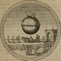An illustration from Iacobi â Bruck Angermunt cogn. Emblemata Politica : Quibus ea, quæ ad principatum spectant, breviter demonstrantur, singuloru[m] verò explicatio fusius proponitur ; Opus novum (1618)