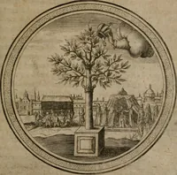 An illustration from Iacobi â Bruck Angermunt cogn. Emblemata Politica : Quibus ea, quæ ad principatum spectant, breviter demonstrantur, singuloru[m] verò explicatio fusius proponitur ; Opus novum (1618)