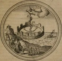 An illustration from Iacobi â Bruck Angermunt cogn. Emblemata Politica : Quibus ea, quæ ad principatum spectant, breviter demonstrantur, singuloru[m] verò explicatio fusius proponitur ; Opus novum (1618)