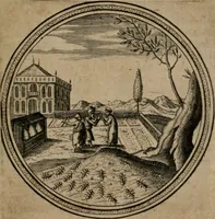 An illustration from Iacobi â Bruck Angermunt cogn. Emblemata Politica : Quibus ea, quæ ad principatum spectant, breviter demonstrantur, singuloru[m] verò explicatio fusius proponitur ; Opus novum (1618)