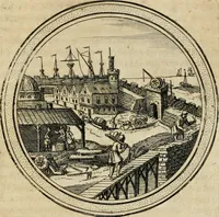 An illustration from Iacobi â Bruck Angermunt cogn. Emblemata politica : quibus ea, quae ad principatum spectant breviter demonstrantur singuloru[m] verò explicatio fusius proponitur : opus novum (1618)