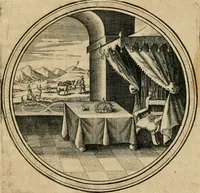An illustration from Iacobi â Bruck Angermunt cogn. Emblemata politica : quibus ea, quae ad principatum spectant breviter demonstrantur singuloru[m] verò explicatio fusius proponitur : opus novum (1618)