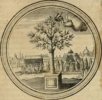 An illustration from Iacobi â Bruck Angermunt cogn. Emblemata politica : quibus ea, quae ad principatum spectant breviter demonstrantur singuloru[m] verò explicatio fusius proponitur : opus novum (1618)