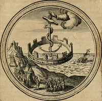 An illustration from Iacobi â Bruck Angermunt cogn. Emblemata politica : quibus ea, quae ad principatum spectant breviter demonstrantur singuloru[m] verò explicatio fusius proponitur : opus novum (1618)