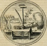 An illustration from Iacobi â Bruck Angermunt cogn. Emblemata politica : quibus ea, quae ad principatum spectant breviter demonstrantur singuloru[m] verò explicatio fusius proponitur : opus novum (1618)