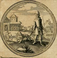 An illustration from Iacobi â Bruck Angermunt cogn. Emblemata politica : quibus ea, quae ad principatum spectant breviter demonstrantur singuloru[m] verò explicatio fusius proponitur : opus novum (1618)