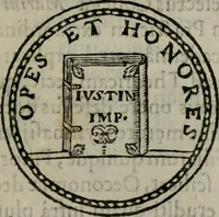An illustration from Iacobi Philippi Tomasini Patavini Illvstrivm virorvm elogia iconibvs exornata .. (1630)