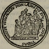 An illustration from Iacobi Philippi Tomasini Patavini Illvstrivm virorvm elogia iconibvs exornata .. (1630)