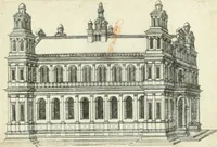 An illustration from Iacobvs Androvetivs dv Cerceav lectoribvs s. Qvoniam apvd veteres alio strvctvræ genere templa fvervnt ædificata, qvam ea qve nostra ætate passim conspicivntur : non inivicvndvm fore studiosis amtiqvitatis, nec a meo institvto alienvm existimavi : si formam ipsam et tanqvam faciem illorvm videndam qvibvslibet exhiberem. .. (1550)