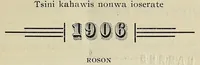 Picture 3 of 5 from Iakentasetatha kahnawakeha = Almanach Iroquois (1899), leaf 9