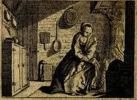 An illustration from Ian Harmensz Kruls. Minne-spiegel ter deughden (1639)