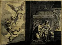 An illustration from Ian Harmensz Kruls. Minne-spiegel ter deughden (1639)