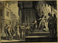An illustration from Ian Harmensz Kruls. Minne-spiegel ter deughden (1639)