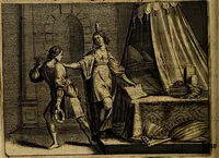 An illustration from Ian Harmensz Kruls. Minne-spiegel ter deughden (1639)
