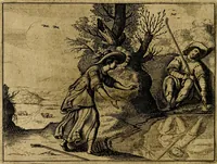 An illustration from Ian Harmensz Kruls. Minne-spiegel ter deughden (1639)