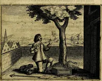 An illustration from Ian Harmensz Kruls. Minne-spiegel ter deughden (1639)