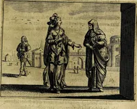 An illustration from Ian Harmensz Kruls. Minne-spiegel ter deughden (1639)