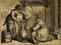 An illustration from Ian Harmensz Kruls. Minne-spiegel ter deughden (1639)