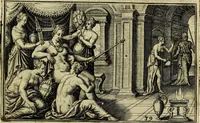 An illustration from Iani Iacobi Boissardi Vesvntini emblematum liber. Ipsa emblemata ab auctore delineata: a Theodoro de Bry sculpta & nunc recens in lucem edita (1593)