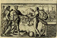 An illustration from Iani Iacobi Boissardi Vesvntini emblematum liber. Ipsa emblemata ab auctore delineata: a Theodoro de Bry sculpta & nunc recens in lucem edita (1593)