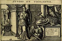 Picture 25 of 51 from Iani Iacobi Boissardi Vesvntini emblematum liber. Ipsa emblemata ab auctore delineata: a Theodoro de Bry sculpta & nunc recens in lucem edita (1593), leaf 70