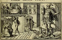 An illustration from Iani Iacobi Boissardi Vesvntini emblematum liber. Ipsa emblemata ab auctore delineata: a Theodoro de Bry sculpta & nunc recens in lucem edita (1593)