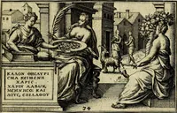 Picture 35 of 51 from Iani Iacobi Boissardi Vesvntini emblematum liber. Ipsa emblemata ab auctore delineata: a Theodoro de Bry sculpta & nunc recens in lucem edita (1593), leaf 90
