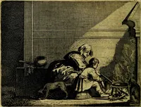 An illustration from Ian vander Veens zinne-beelden, oft Adams appel. Verciert met seer aerdige const-plaeten mesgagers syne oude ende nieuwe ongemeene bruydt-lofs ende zege-zangen... (1642)