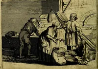 An illustration from Ian vander Veens zinne-beelden, oft Adams appel. Verciert met seer aerdige const-plaeten mesgagers syne oude ende nieuwe ongemeene bruydt-lofs ende zege-zangen... (1642)